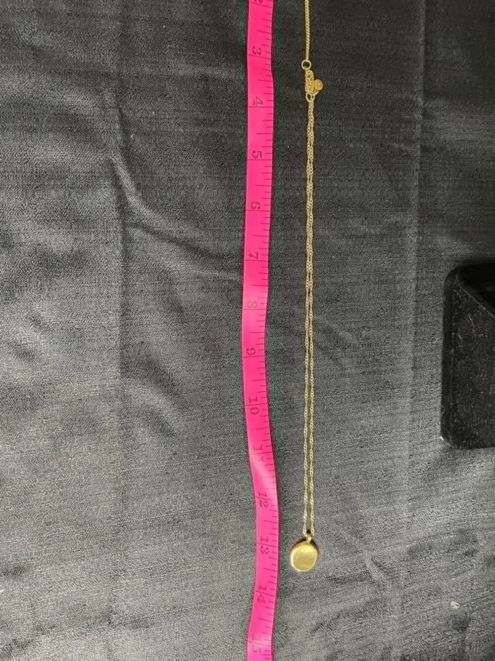 Madewell Gold Tone Medallion Pendant Necklace - Picture 3 of 5